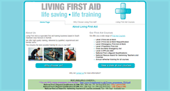 Desktop Screenshot of livingfirstaid.co.uk